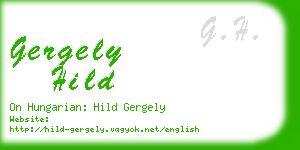 gergely hild business card